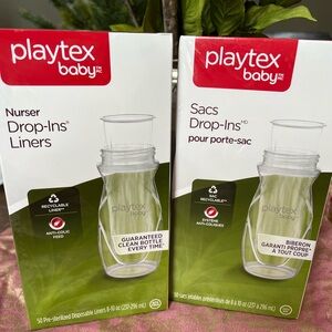 Playtex baby nurser drop-ins liners 100 disposable liners lot of 2 50 ct boxes
